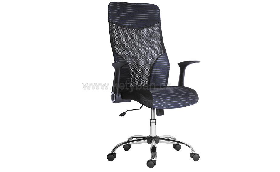Kancelářská židle Wonder - modrý proužek