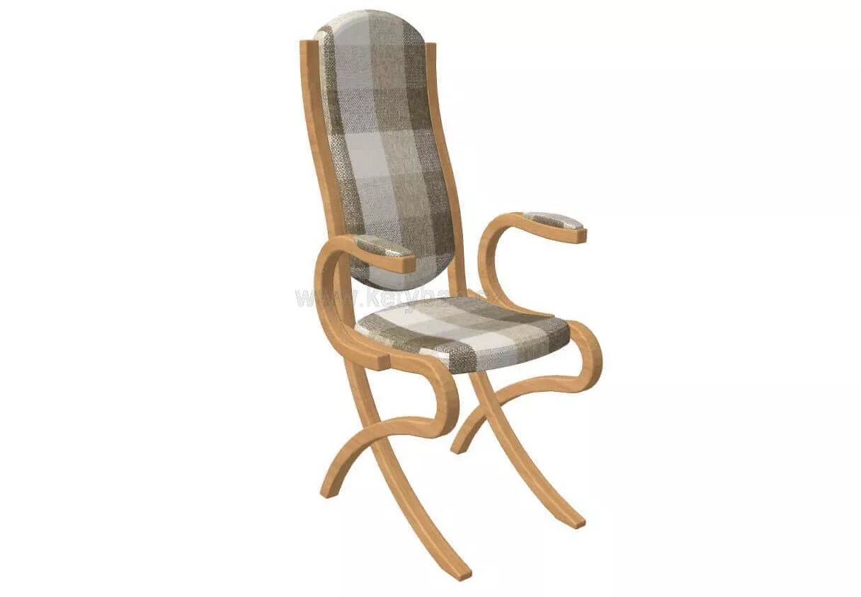 Anatomicky tvarovaná jídelní židle Abra extra s područkami
